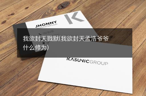 我欲封天戮默(我欲封天孟浩爷爷什么修为)