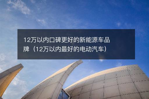 12万以内口碑更好的新能源车品牌（12万以内最好的电动汽车）